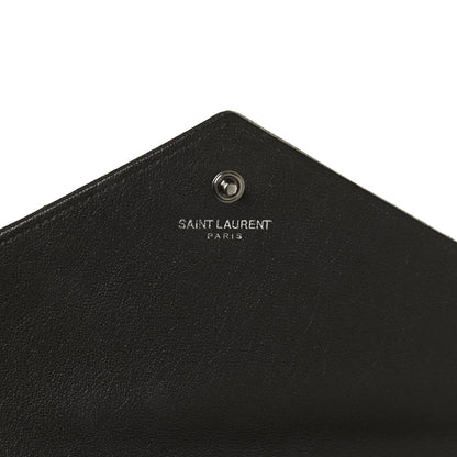 Saint Laurent Sheepskin Tri-Quilt Monogram Envelope Chain Wallet Earth 8 of 10