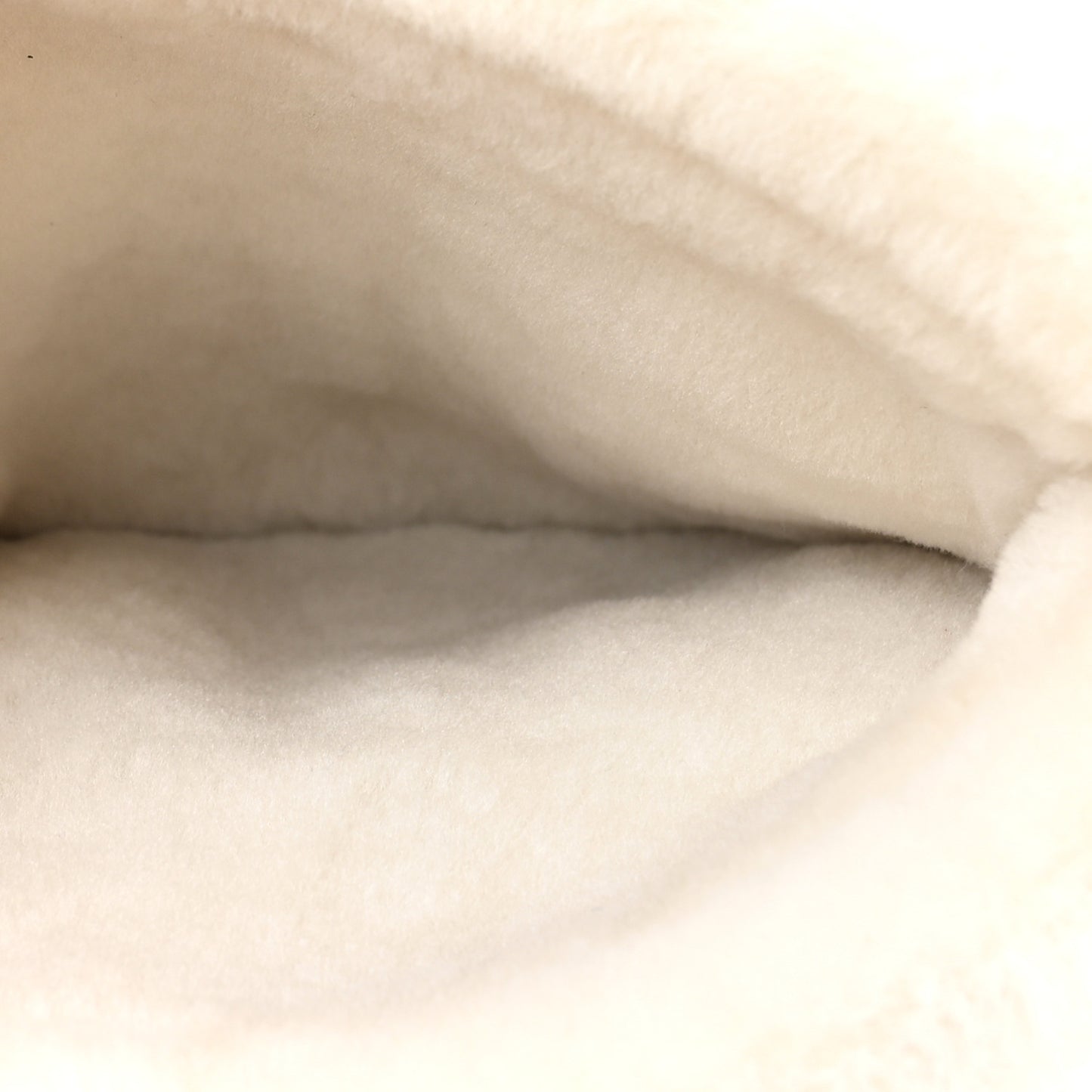 Lambskin Shearling CC Muff Flap Bag White