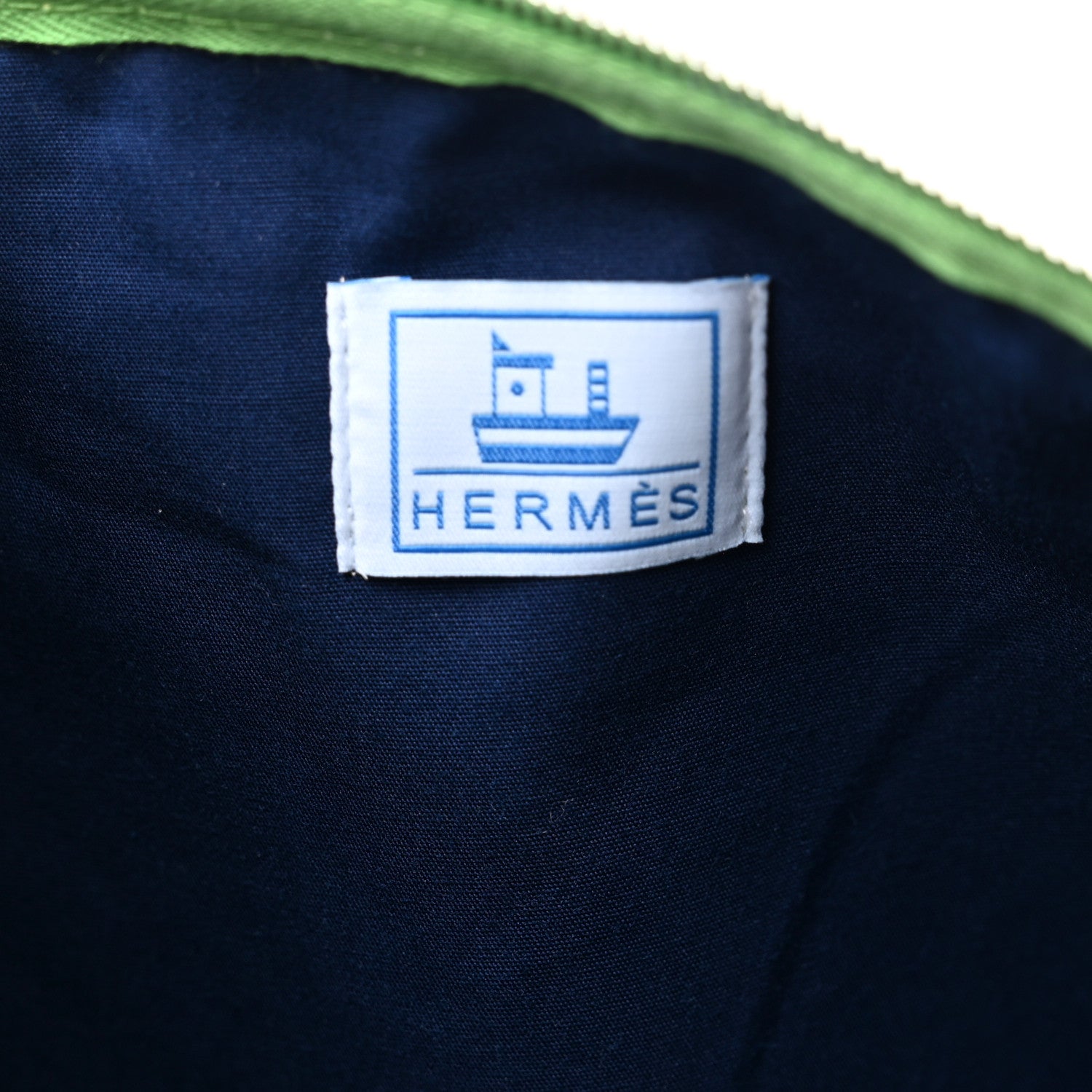 Hermes Canvas Large Petit Chalutier Case Azur 6 of 9