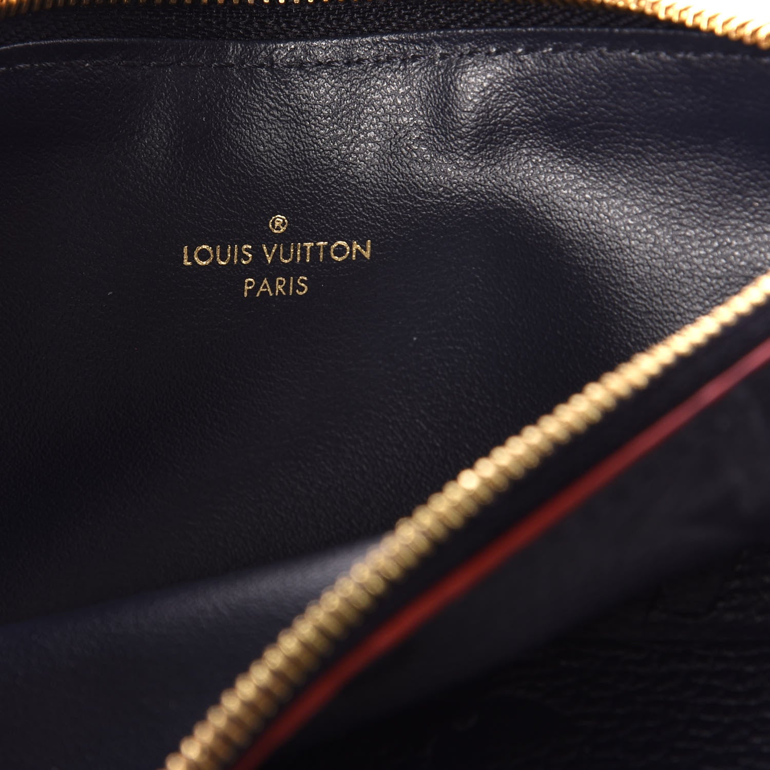 Louis Vuitton Empreinte Felicie Chain Wallet Zippered Insert Marine Rouge 7 of 8