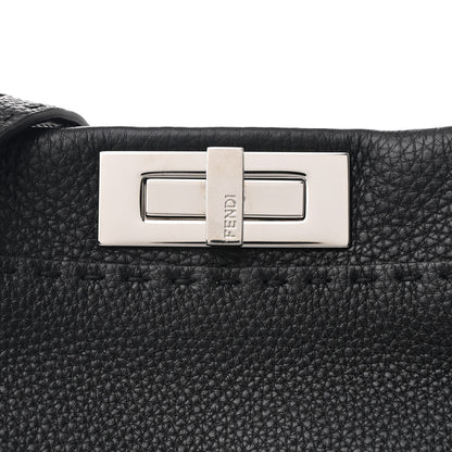 Fendi Cuoio Romano Selleria Bi-Color Medium Peekaboo Iconic Satchel Black Mou Black Mou 9 of 11
