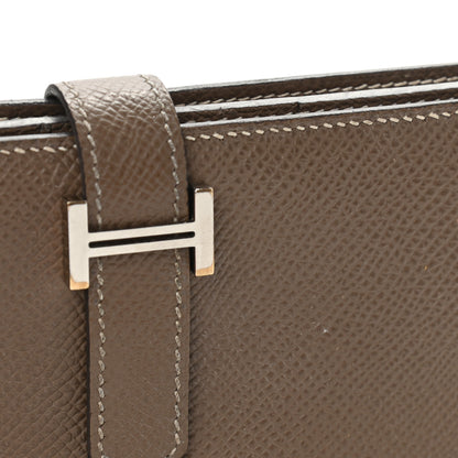 Hermes Epsom Bearn Gusset Wallet Etoupe 9 of 12