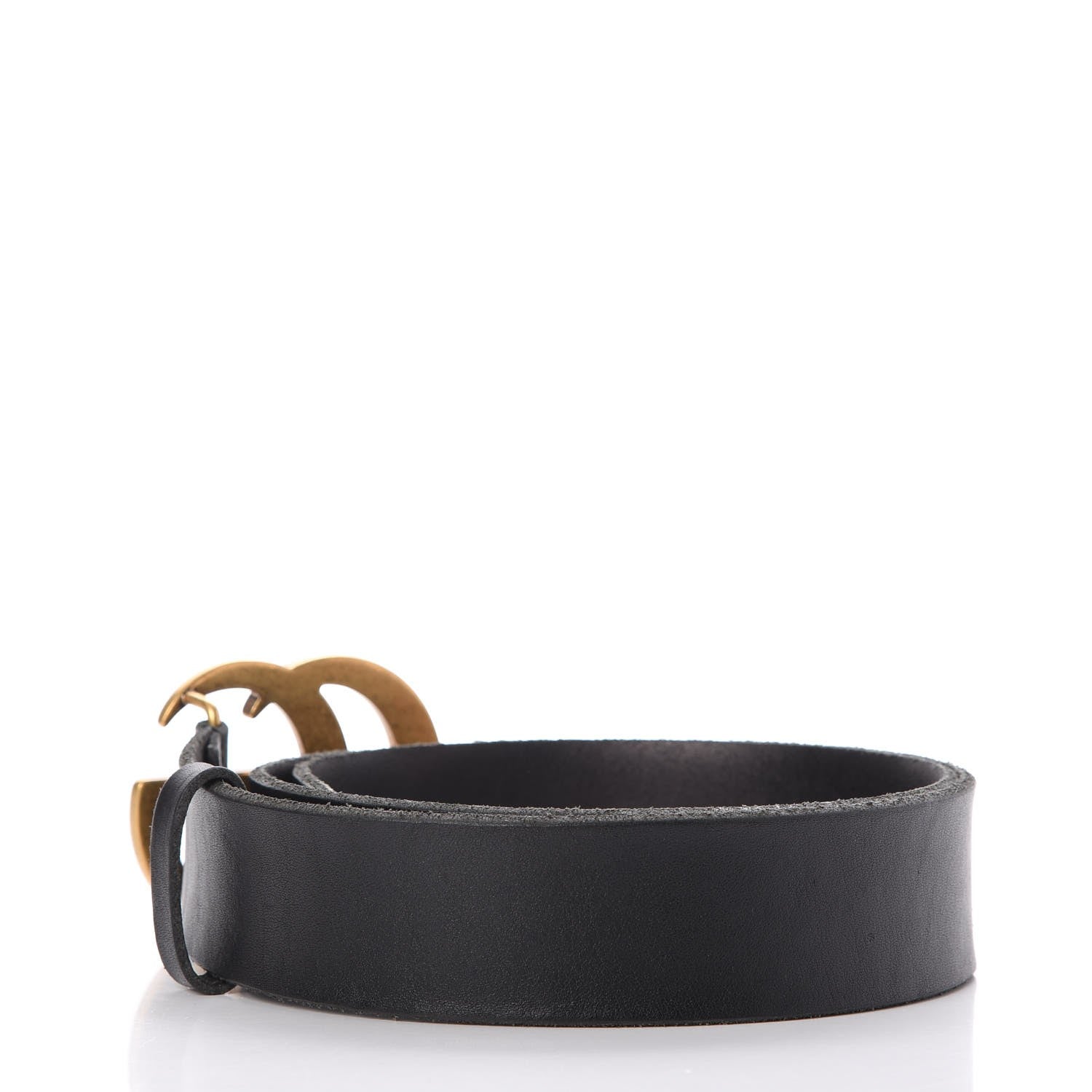 Gucci Faded Calfskin Double G 40mm Belt 85 34 Black 3 of 9