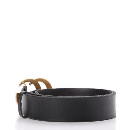Gucci Faded Calfskin Double G 40mm Belt 85 34 Black 3 of 9