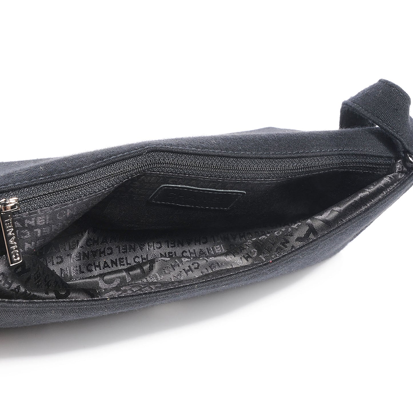 Jersey CC Pyramid Stud Flap Black