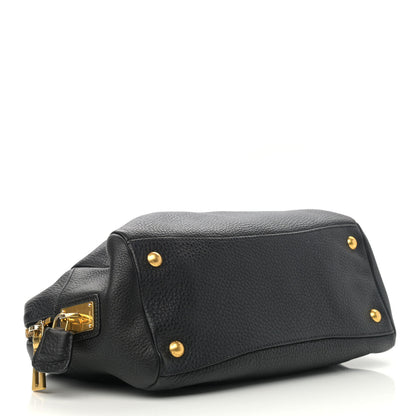 Prada Vitello Daino Tote Black 3 of 10