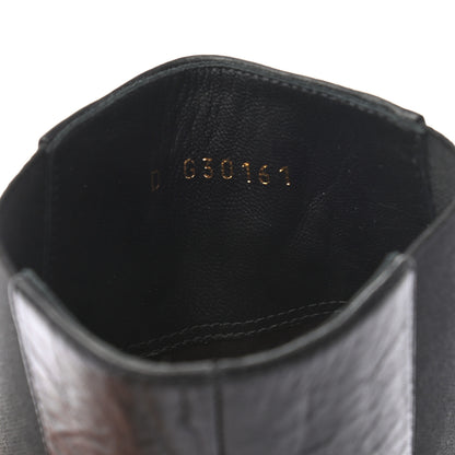 Chanel Tumbled Calfskin Short Boots 37 Black 8 of 9
