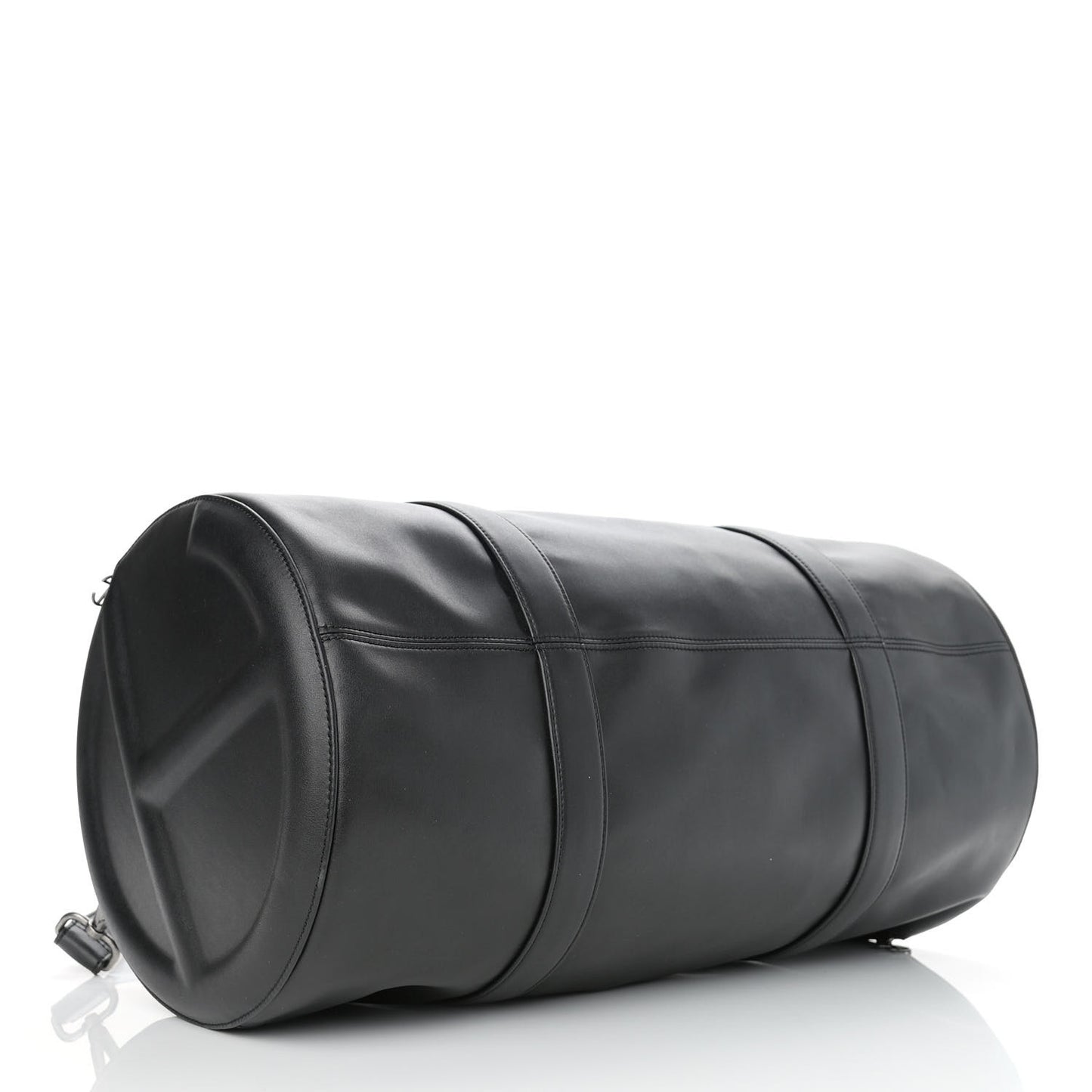 Vegan Leather Large Duffle Black