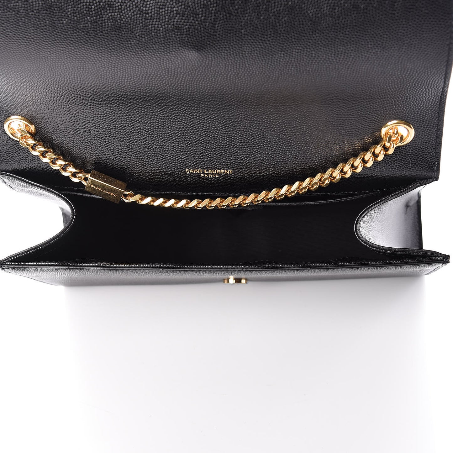 Grain De Poudre Medium Classic Monogram Kate Satchel Black