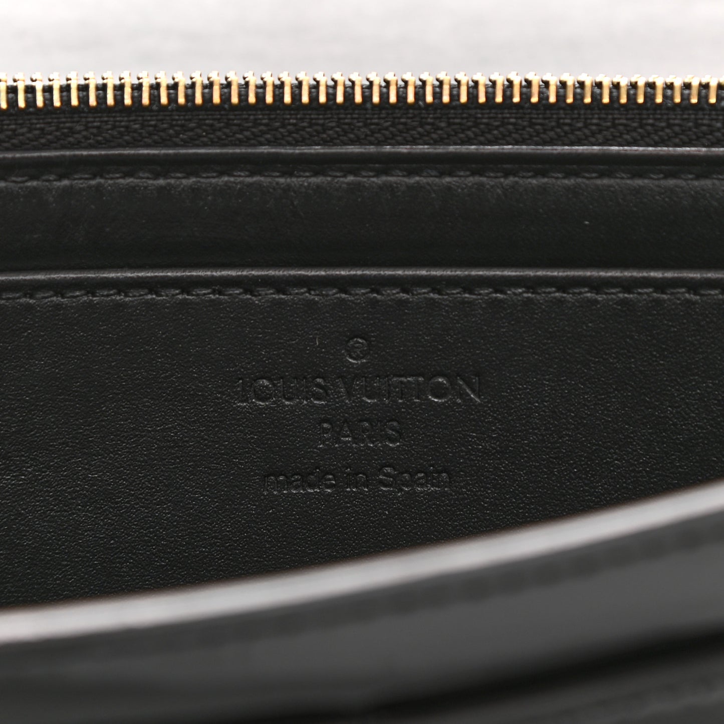 Patent Louise Clutch Black