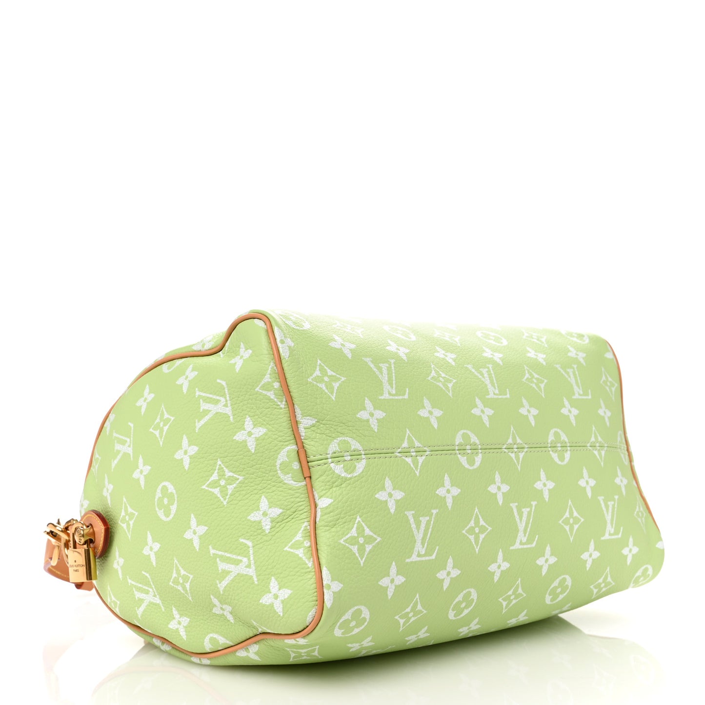 Calfskin Monogram Speedy P9 Bandouliere 30 Frozen Lime