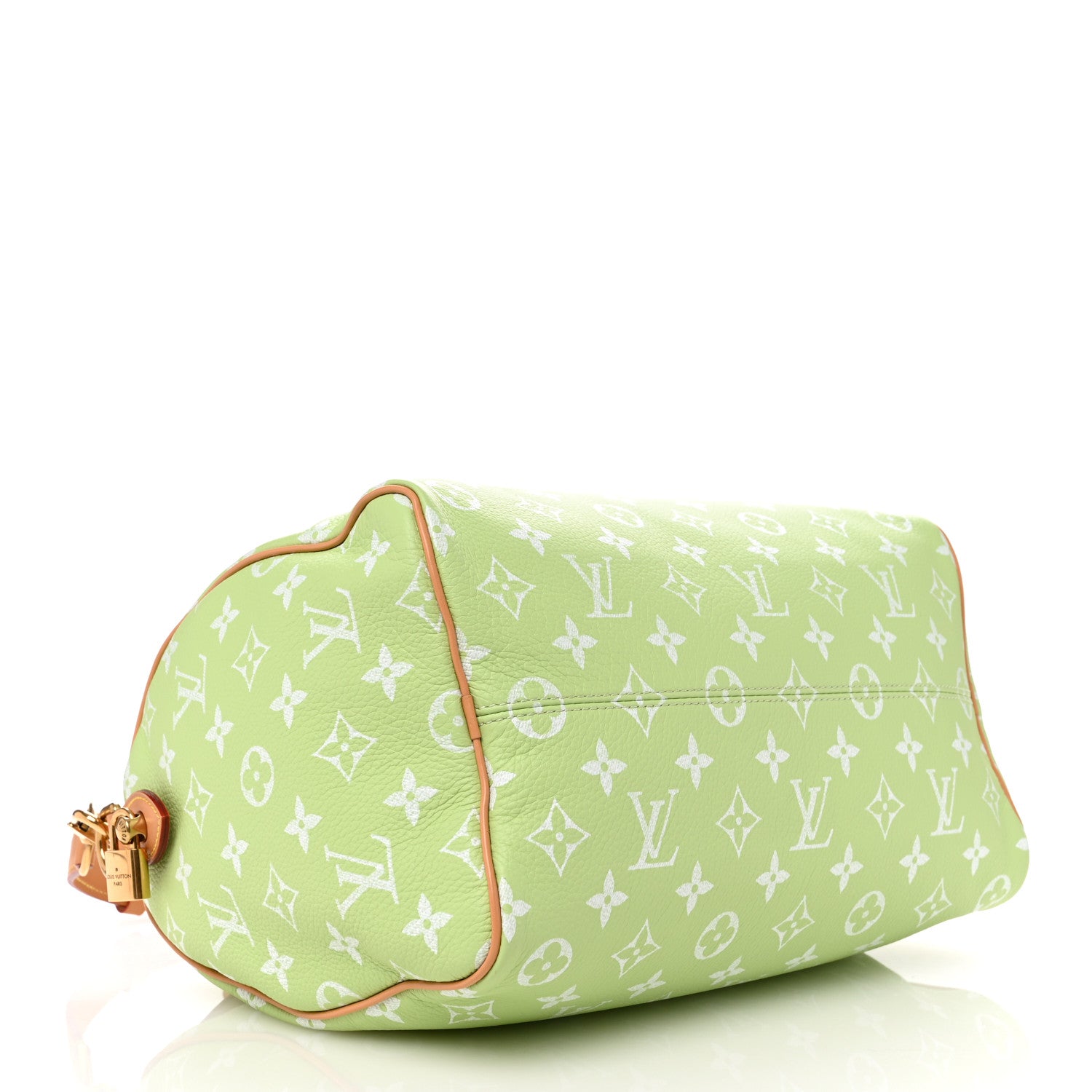 Louis Vuitton Calfskin Monogram Speedy P9 Bandouliere 30 Frozen Lime 4 of 11