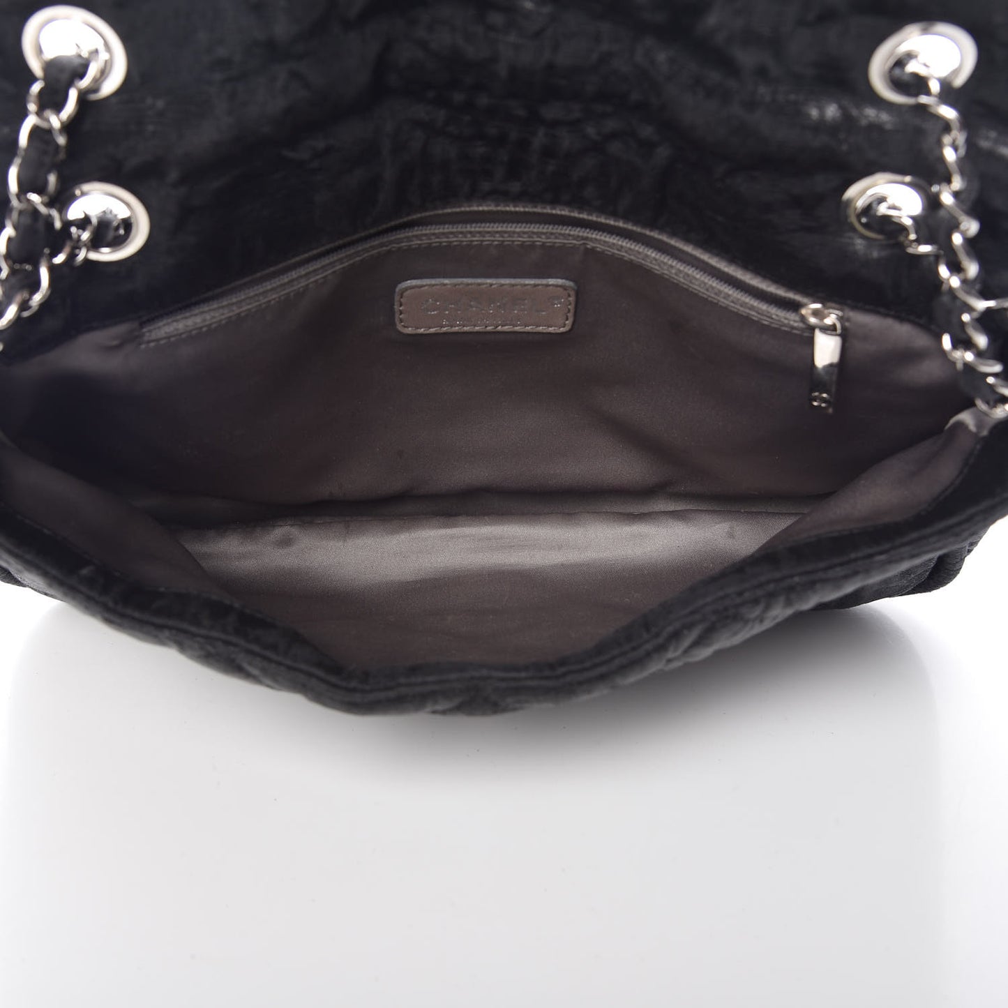 Coated Canvas Quilted Le Marais Flap Black