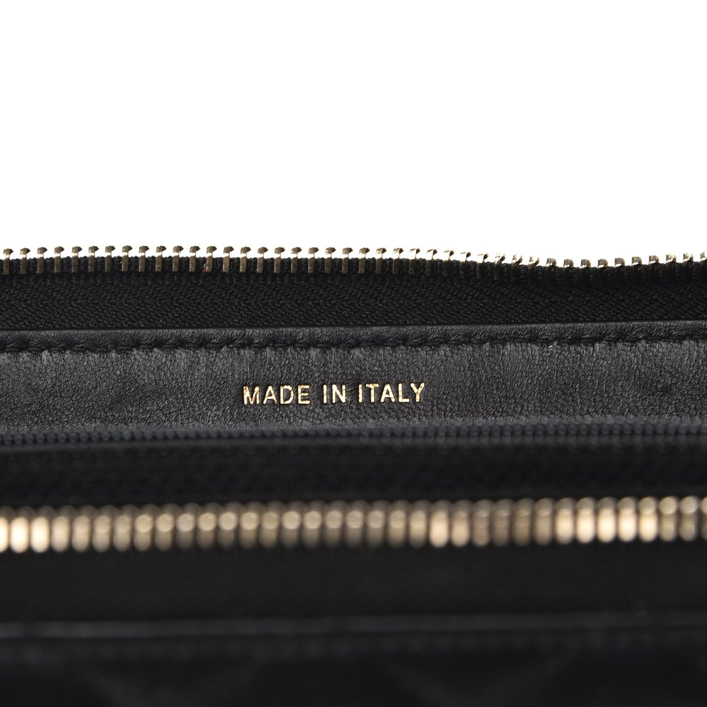 Lambskin Quilted Pearl Chain Wrist Wallet Black