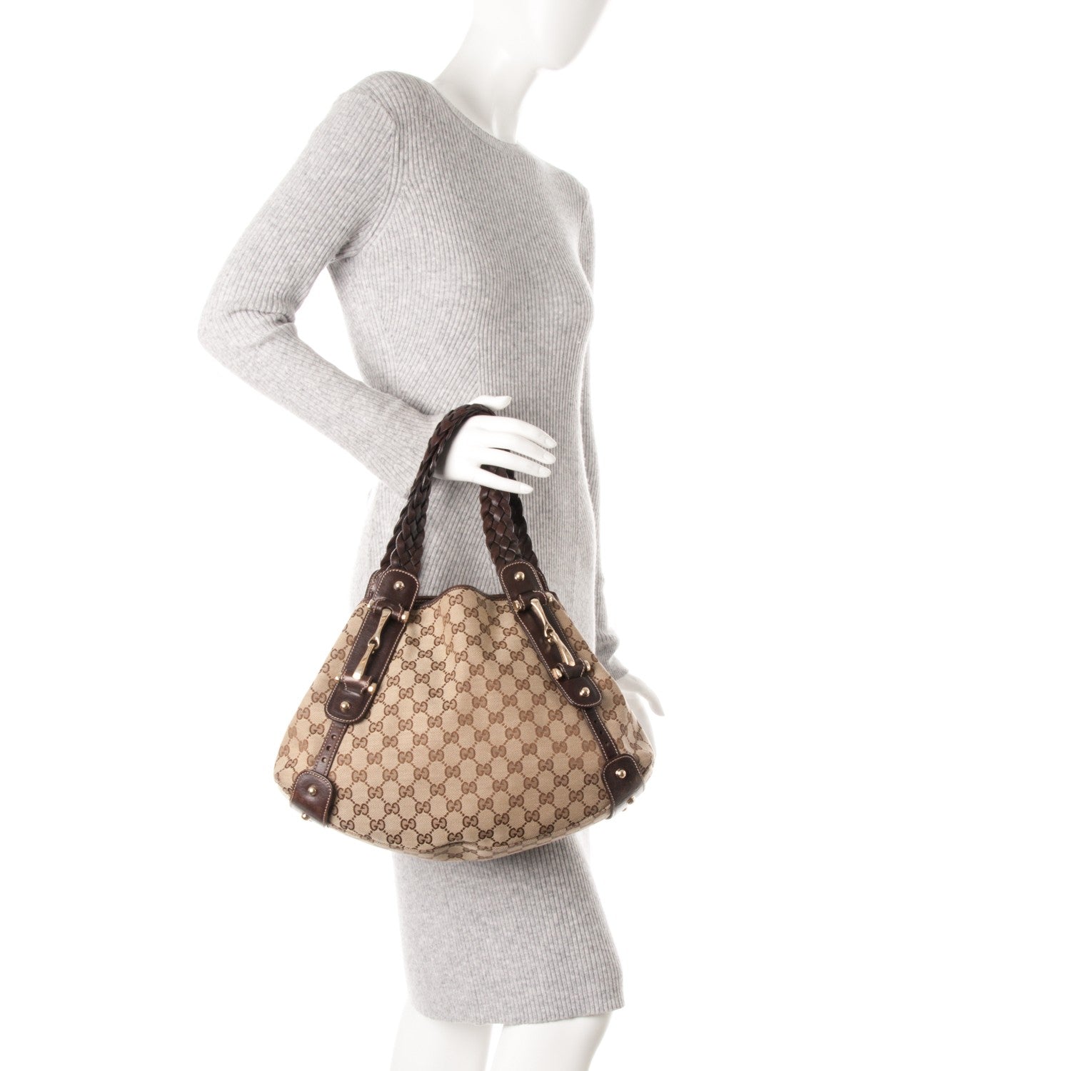 Gucci Monogram Small Pelham Shoulder Bag Dark Brown 2 of 8