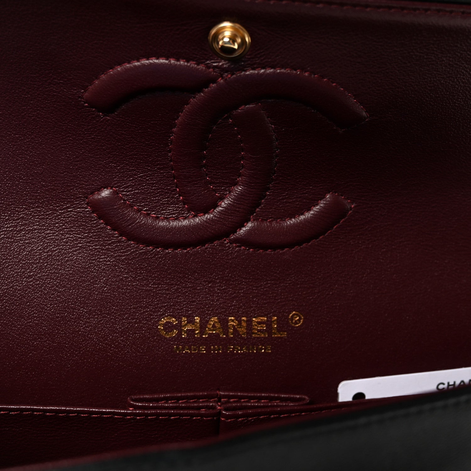 Chanel Lambskin Quilted Medium Double Flap Black 6 of 11
