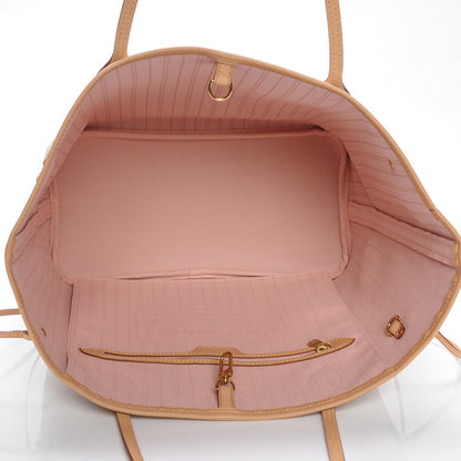 Louis Vuitton Damier Azur Neo Neverfull MM Rose Ballerine 5 of 6