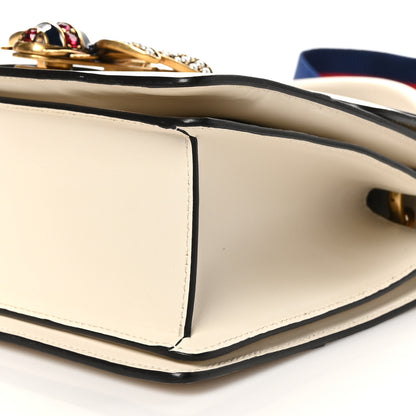 Gucci Calfskin Sylvie Web Small Queen Margaret Top Handle Bag White 10 of 10