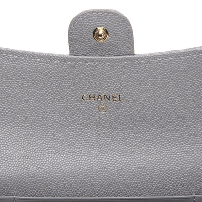 Chanel Caviar Quilted Medium Flap Wallet Grey 6 of 8