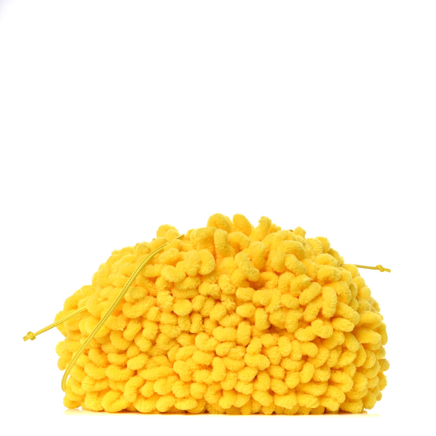 Bottega Veneta Chenille The Mini Pouch Lemon 1 of 9