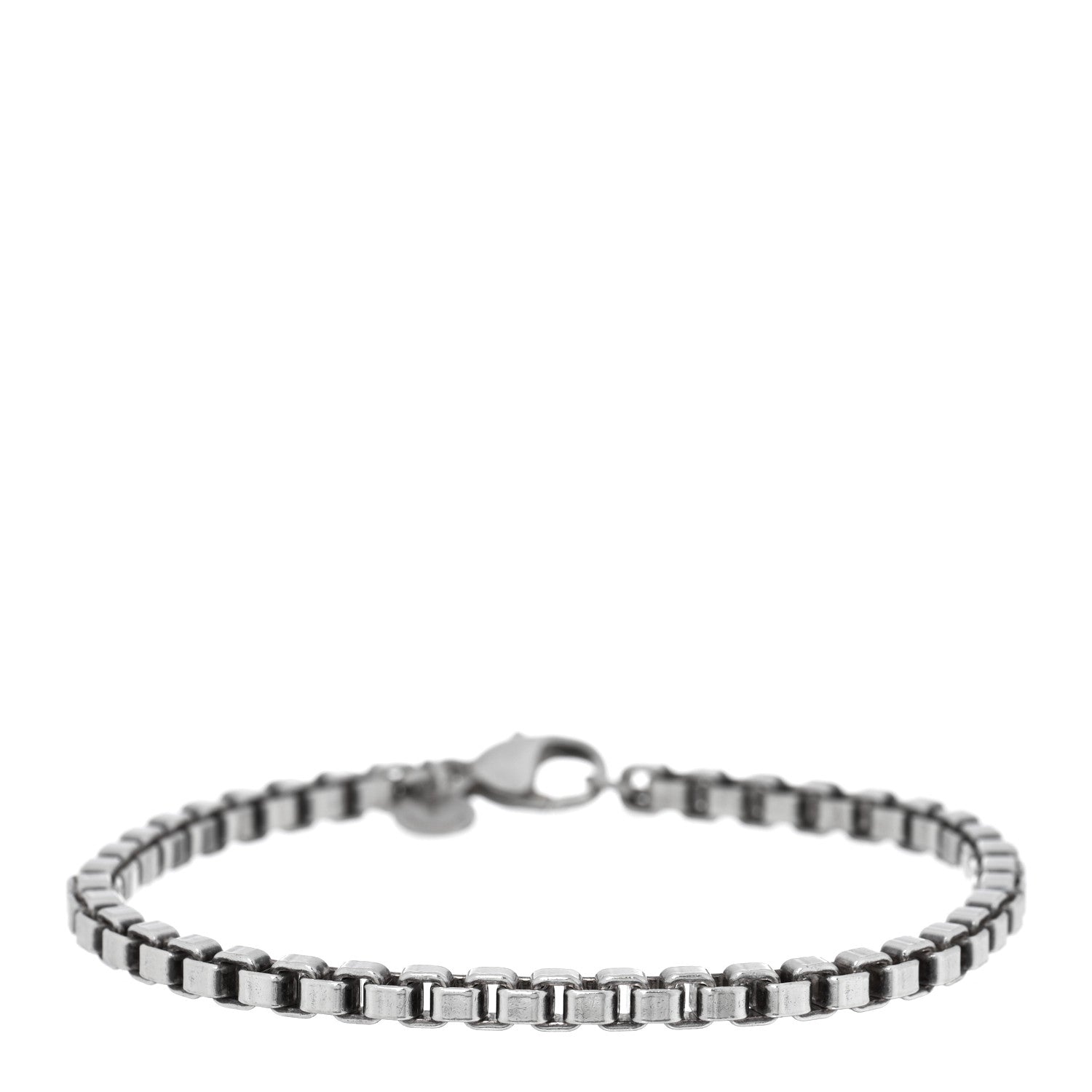 Tiffany Sterling Silver 4mm Venetian Link Bracelet 1 of 3