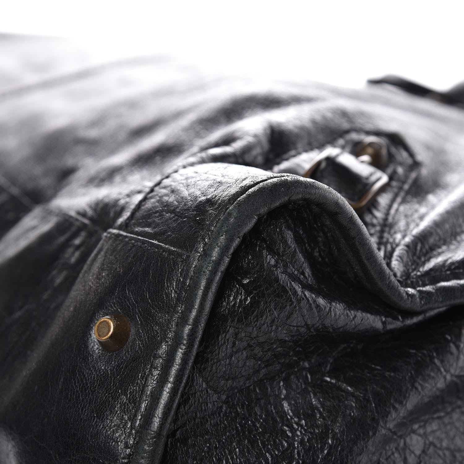 Balenciaga Agneau Classic Hardware Weekender Black 12 of 21