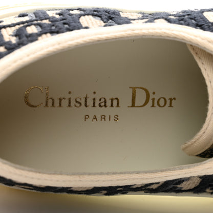 Christian Dior Canvas Oblique Walk'N'Dior Low Top Sneakers 39 Deep Blue 6 of 10