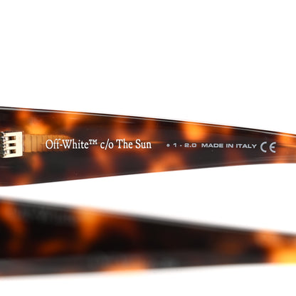 Off-White Acetate Frida Pilot Sunglasses Havana 6 of 8