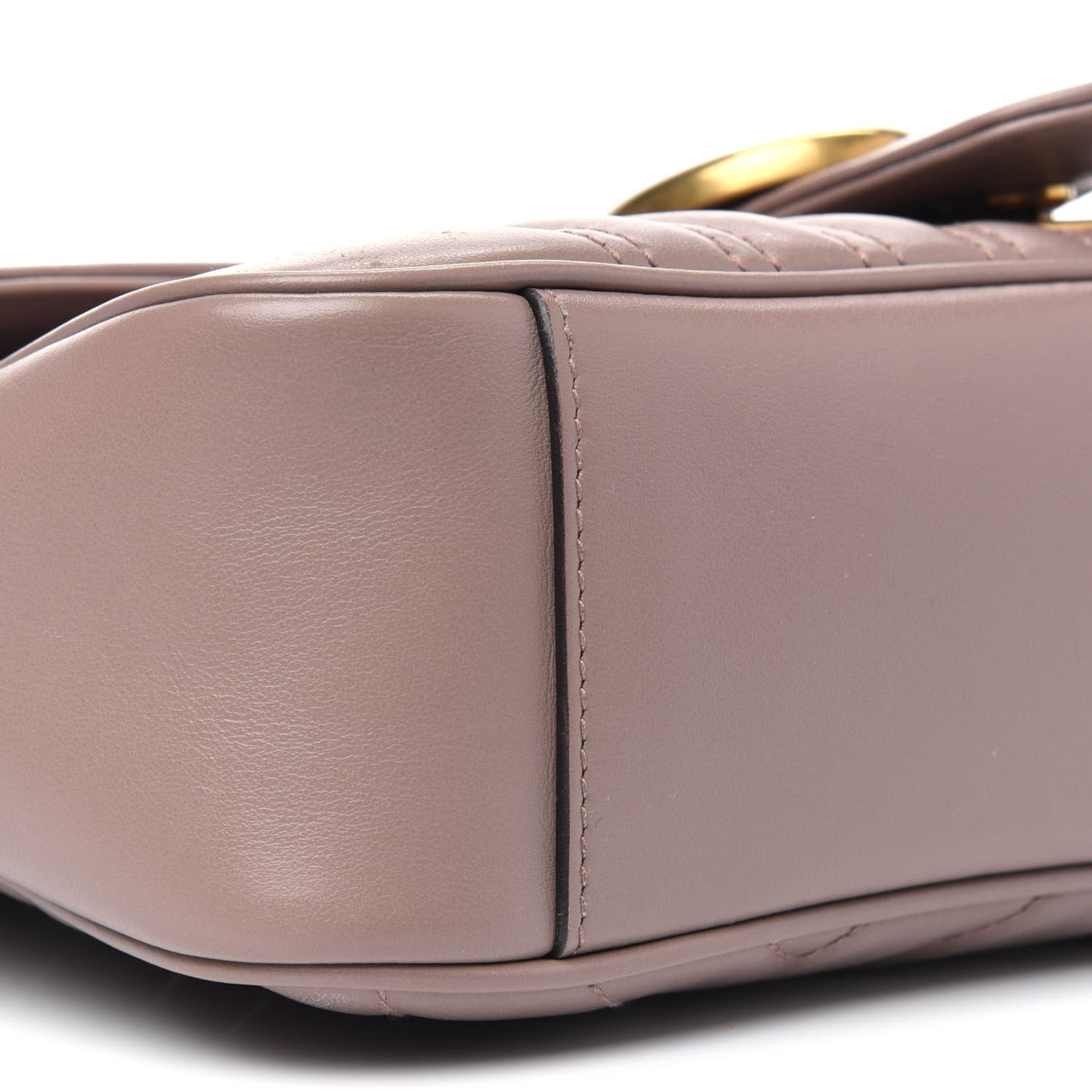 Calfskin Matelasse Small GG Marmont Shoulder Bag Porcelain Rose