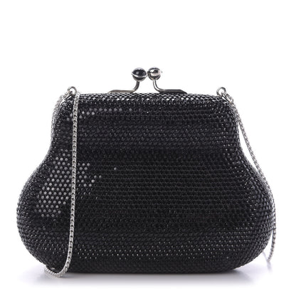 Judith Leiber Swarovski Crystal Minaudiere Clutch Black 3 of 10