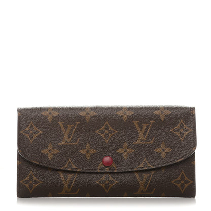 Louis Vuitton Monogram Emilie Wallet Fuchsia 1 of 6