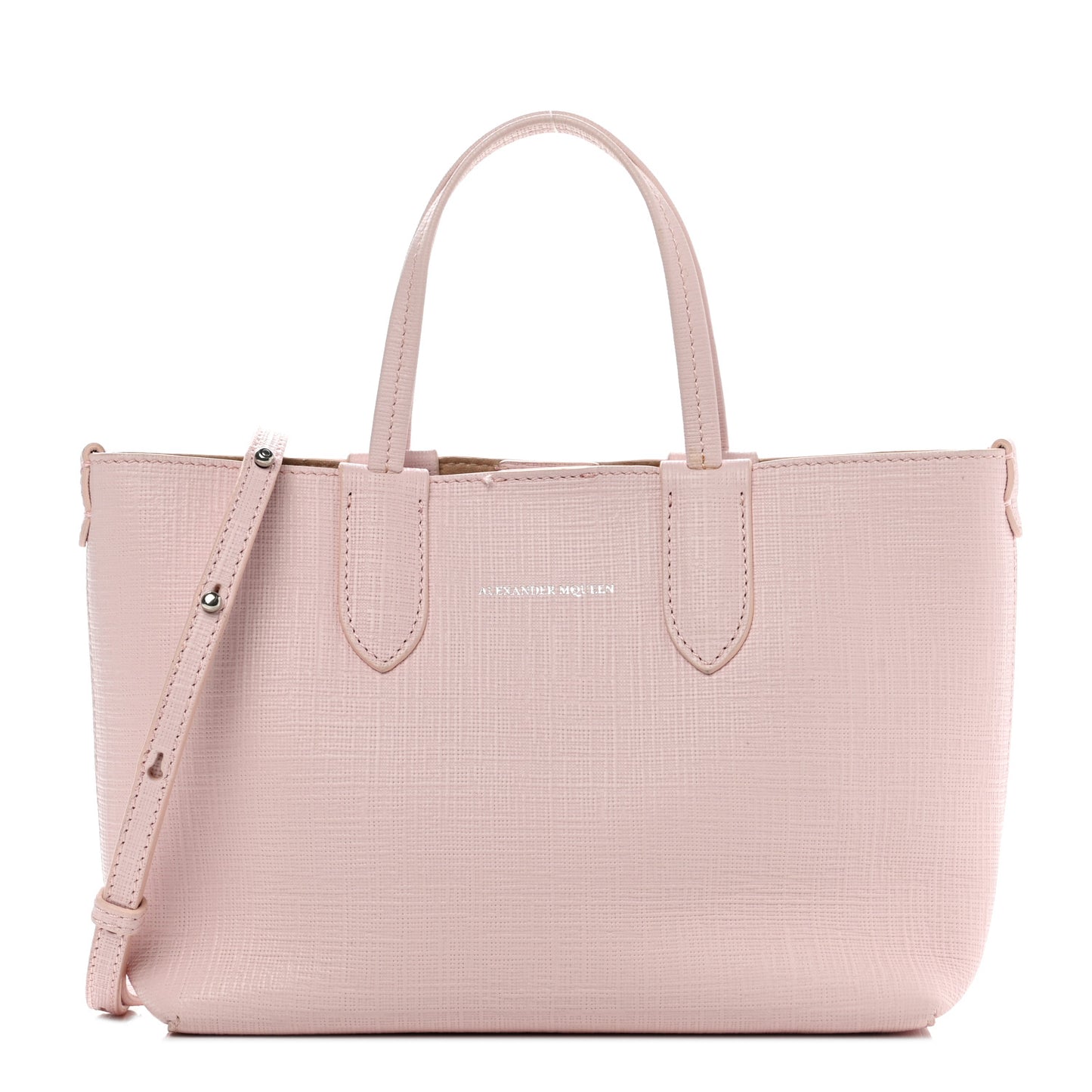Saffiano Mini Shopper Tote Pink