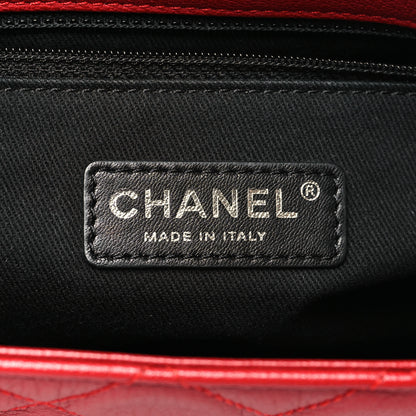 Chanel Goatskin Quilted Medium City Rock Flap Red 6 of 10
