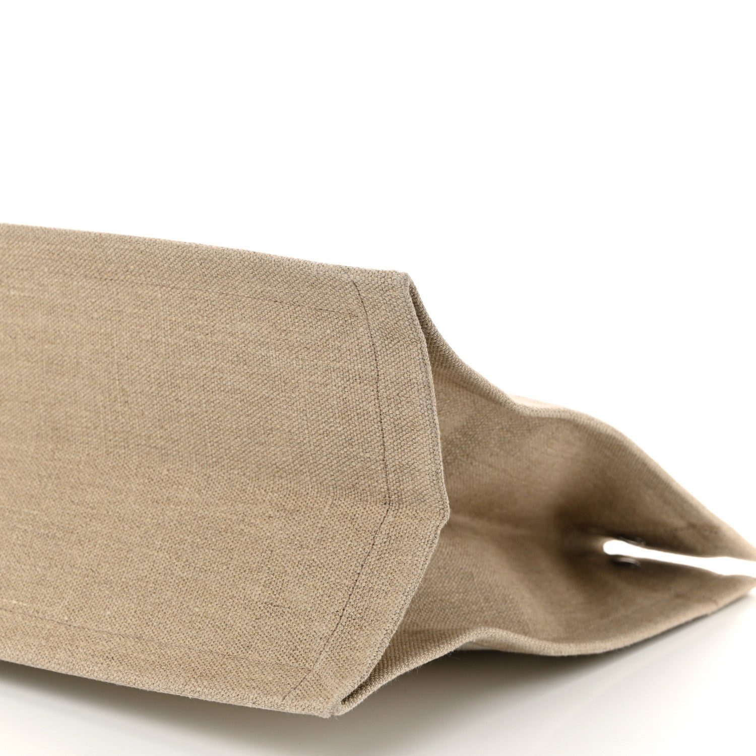 Saint Laurent Linen Calfskin Rive Gauche Tote Optic White 10 of 12