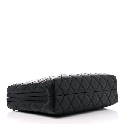 Chanel Lambskin Quilted Kisslock Minaudiere Black 4 of 10