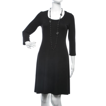 Chanel Ruthenium Beaded CC Long Necklace Black 2 of 6