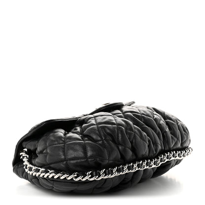 Chanel Washed Lambskin Quilted Large Chain Around Flap Black 4 of 10