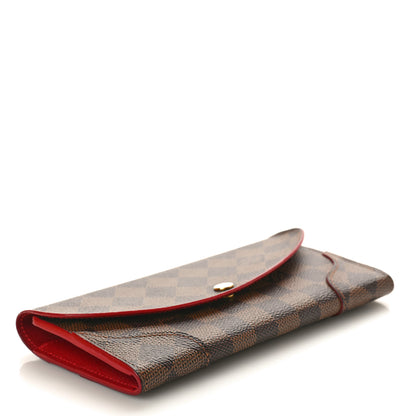 Louis Vuitton Damier Ebene Caissa Wallet Cherry 4 of 8