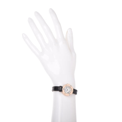 Cartier 18K Pink Gold Alligator Diamond 23mm Love Quartz Watch 2 of 8