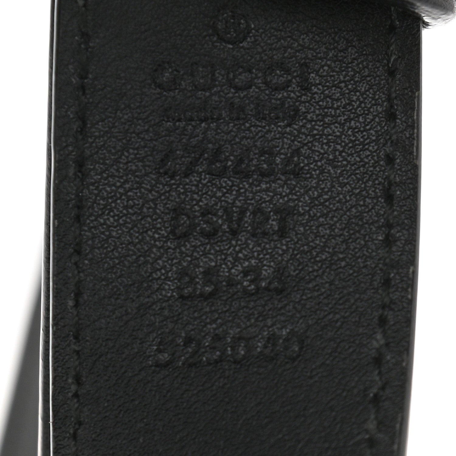 Gucci Calfskin Matelasse GG Marmont Belt Bag 85 34 Black 8 of 10