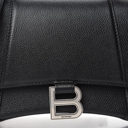 Balenciaga Grained Calfskin Small Hourglass Top Handle Bag Black 11 of 11