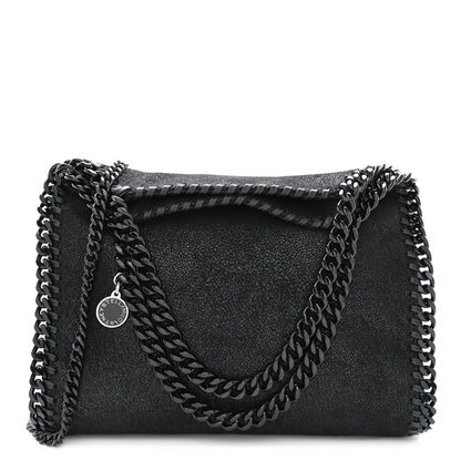 Stella McCartney Shaggy Deer Mini Falabella Fold Over Tote Black 1 of 11