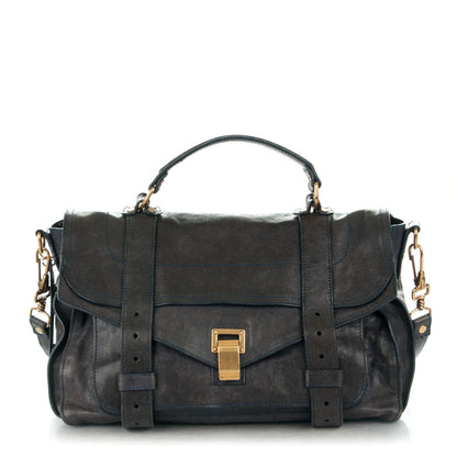 Proenza Schouler Lambskin Medium PS1 Satchel Midnight 1 of 7