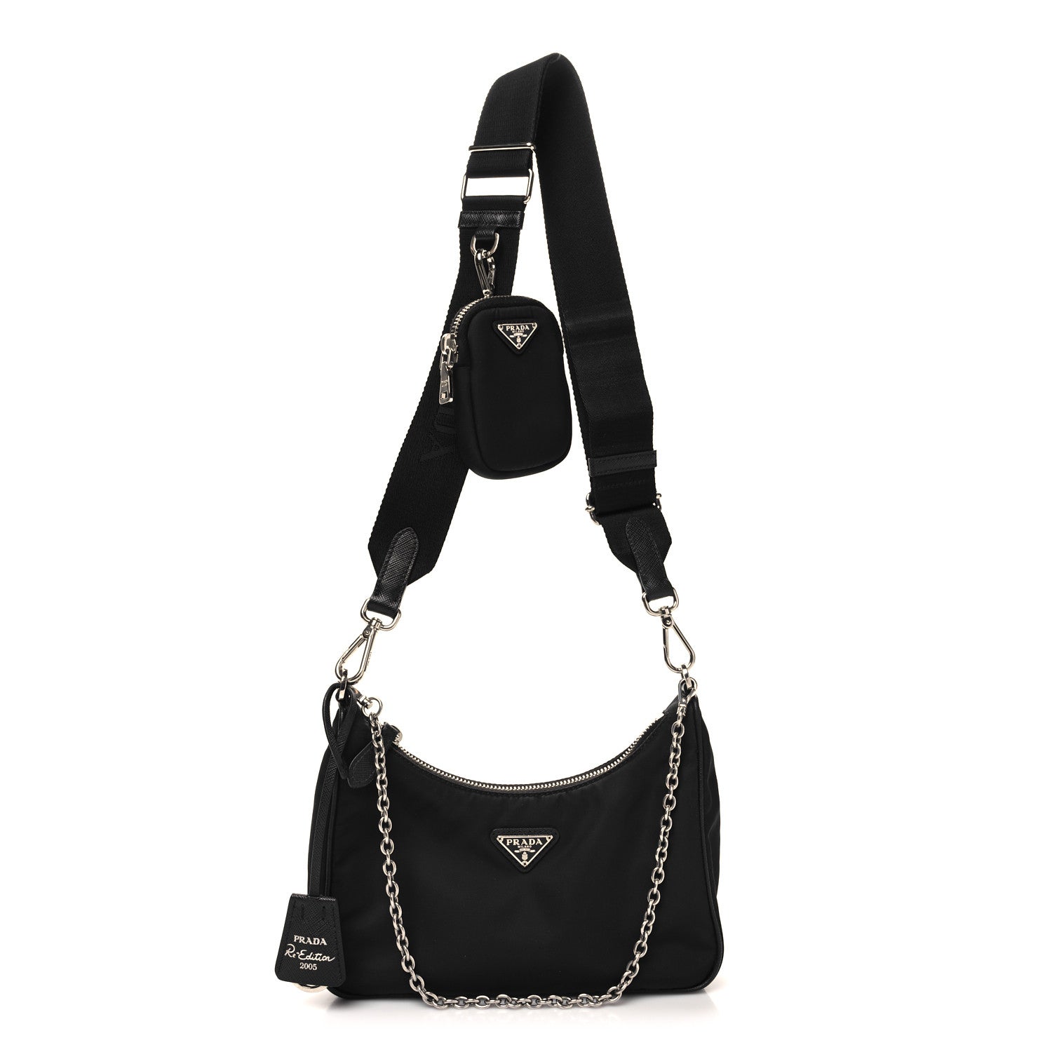 Prada Nylon Re-Edition 2005 Shoulder Bag Black 1 of 9