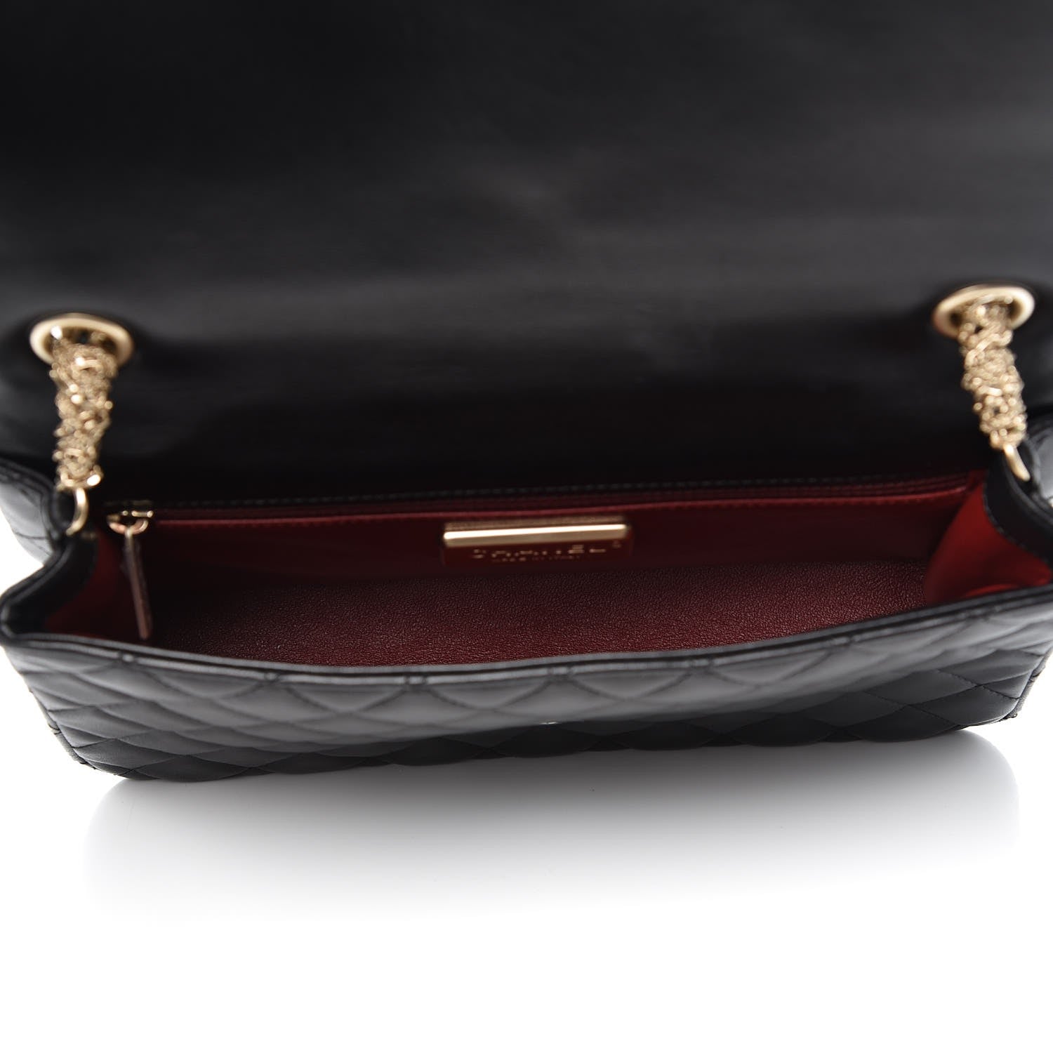 Chanel Lambskin Quilted Medium Westminster Pearl Flap Black 5 of 8