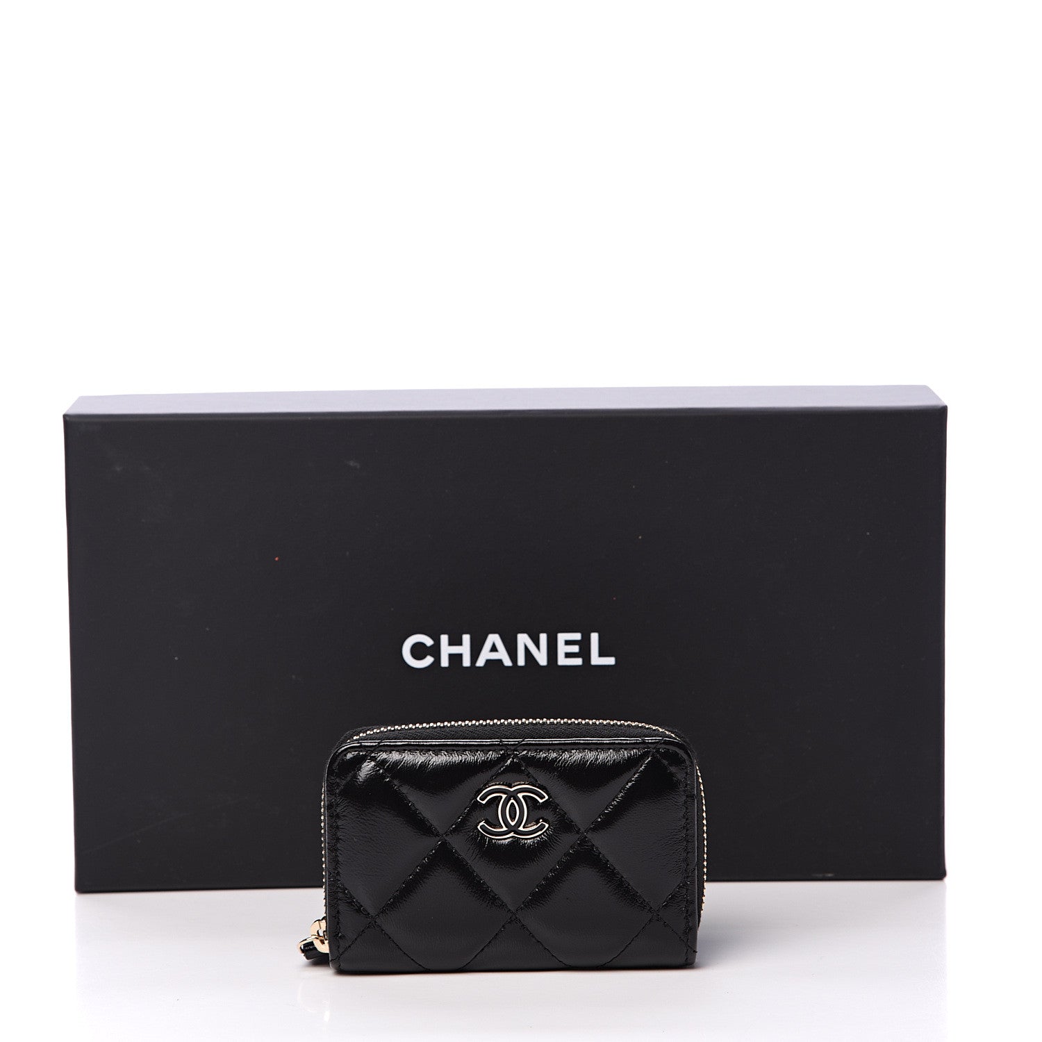 Chanel Shiny Lambskin Coin Purse Bracelet Black 7 of 7
