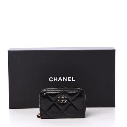 Chanel Shiny Lambskin Coin Purse Bracelet Black 7 of 7