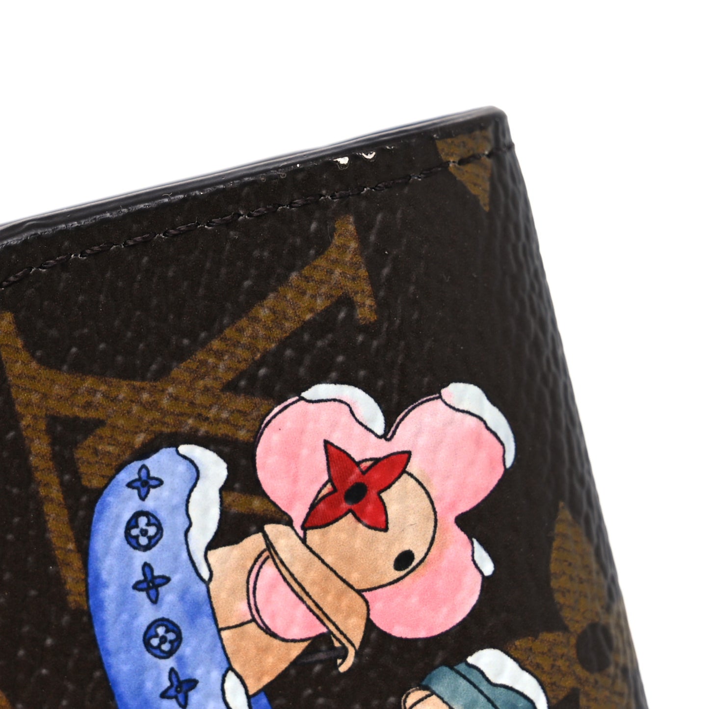 Monogram 2025 Christmas Animation Winter Holiday Rosalie Coin Purse Blue Frost
