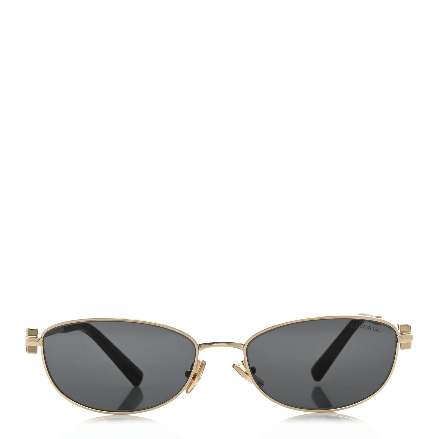 Metal T Oval Sunglasses TF3115 Gold Black