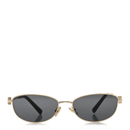 Tiffany Metal T Oval Sunglasses TF3115 Gold Black 2 of 8